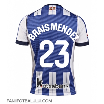 Real Sociedad Brais Mendez #23 Tricou Fotbal Replică 2025-26 Barbati Acasa